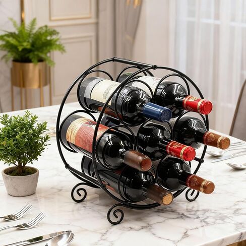 7 زجاجات رف كونترتوب قائم بذاته، حامل الطاولة للمخزن in Kuwait