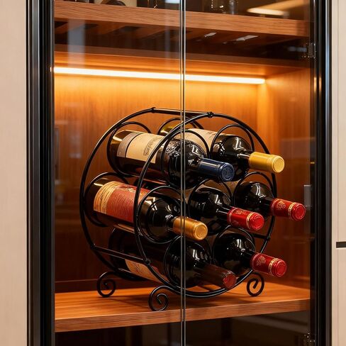 7 زجاجات رف كونترتوب قائم بذاته، حامل الطاولة للمخزن in Kuwait