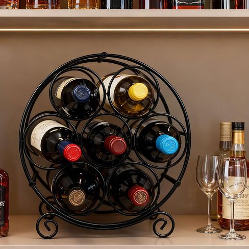 7 زجاجات رف كونترتوب قائم بذاته، حامل الطاولة للمخزن in Kuwait