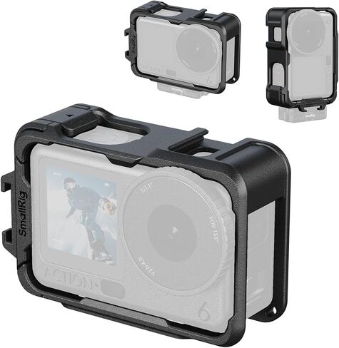 SmallRig Action 5 Pro Action 4 Action 3 Cage for DJI ، قفص مع واجهات توسيع متعددة ، إطار وقائي لـ DJI Osmo Action 3 Action 4 Action 5 Pro - 5135 in Kuwait