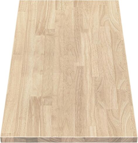 ARIEL Hevea Unfinished Butcher Block Countertop 48" L x 25" W x 1.5" Th in Kuwait