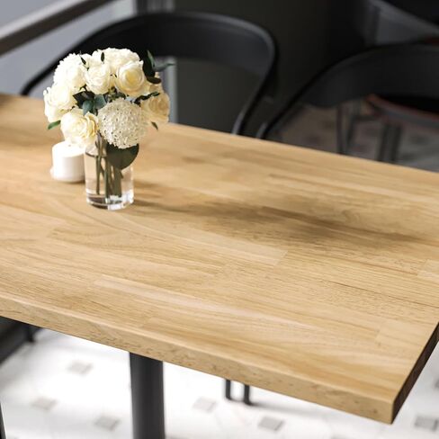 ARIEL Hevea Unfinished Butcher Block Countertop 48" L x 25" W x 1.5" Th in Kuwait