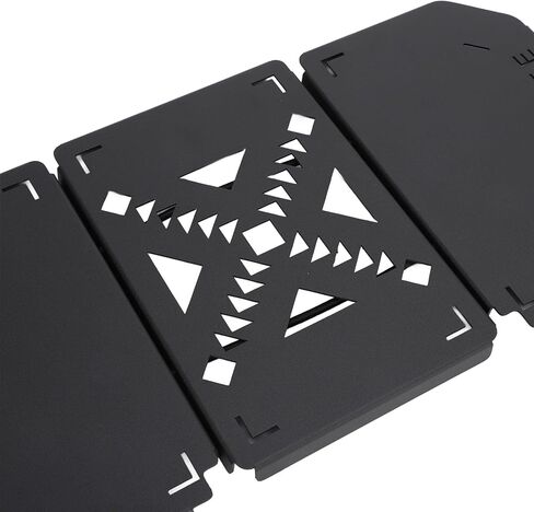 سطح طاولة من سبائك الألومنيوم من Dpofirs لصندوق الغداء، محطة قهوة محمولة حديثة قابلة للطي، فضي، أسود، رمادي، 8.3 بوصة × 5.1 بوصة × 1.6 بوصة in Kuwait