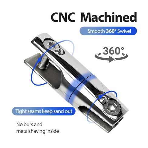 Stainless Steel Anchor Swivel Connector - Marine Grade 316L Heavy Duty Boat Anchor Chain Swivel for 3/8 to 1/2 Inch Chain, Corrosion Resistant Saltwater Proof in Saudi Arabia