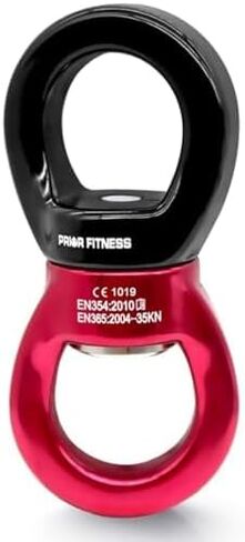 PRIOR FITNESS 30KN Aerial Silk Swivel Device - 360° Rotatable Heavy Duty Aluminum Alloy, Indoor & Outdoor Safety Swivel for Aerial Yoga/Circus Arts in Kuwait