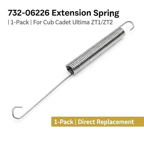 732-06226 حزمة زنبركية تمديد واحدة لجزازات CUB Cadet Ultima ZT1/ZT2 - متوافقة مع أسطح من 42 بوصة إلى 60 بوصة، استبدال مباشر لشد الشفرة ونظام القيادة in Kuwait