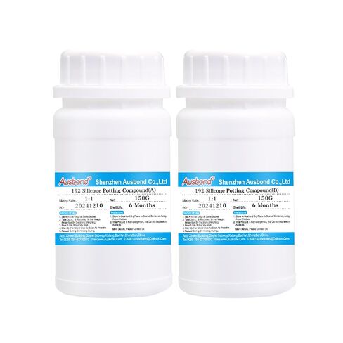 UL94-V0 مركب تغليف ووعاء سيليكون موصل حرارياً، مقاوم للحرارة، موصلية حرارية عالية، ختم، قناع، دوائر كهربائية مقاومة للماء والعزل (192 0.8 واط/M.K رمادي 300 جرام) in Kuwait