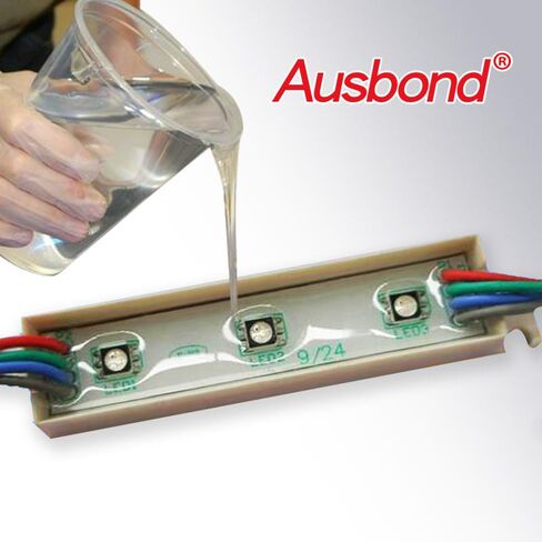 UL94-V0 مركب تغليف ووعاء سيليكون موصل حرارياً، مقاوم للحرارة، موصلية حرارية عالية، ختم، قناع، دوائر كهربائية مقاومة للماء والعزل (192 0.8 واط/M.K رمادي 300 جرام) in Kuwait