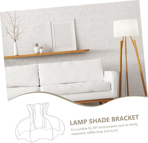 Vaguelly Iron Lampshade Frame DIY Bracket for Table Lamp Vintage Style Durable Lamp Shade Holder for Home Bedroom Office Cafe and Restaurant Lighting Projects in Saudi Arabia