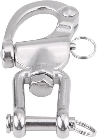 Joyzan Swivel Snap Shackle, Quick Release Carabine Hook Boat Stainless Steel Jaw Eye Shackles Sailboat Hardware for Marine Sailboat Spinnaker Halyard Sailing Rigging SCBA Mask in Saudi Arabia