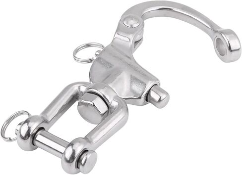 Joyzan Swivel Snap Shackle, Quick Release Carabine Hook Boat Stainless Steel Jaw Eye Shackles Sailboat Hardware for Marine Sailboat Spinnaker Halyard Sailing Rigging SCBA Mask in Saudi Arabia