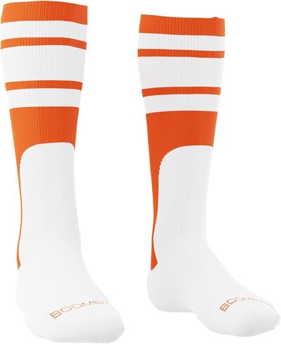 Boombah Home Run Striped Mock Stirrup Baseball Fastpitch Softball Socks Over the Calf Youth & Adult Sizes Team Colors in Kuwait