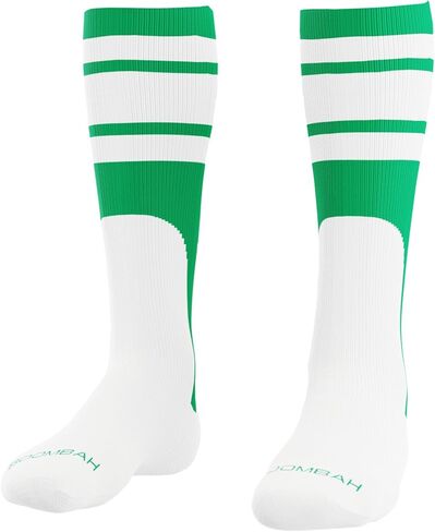 Boombah Home Run Striped Mock Stirrup Baseball Fastpitch Softball Socks Over the Calf Youth & Adult Sizes Team Colors in Kuwait