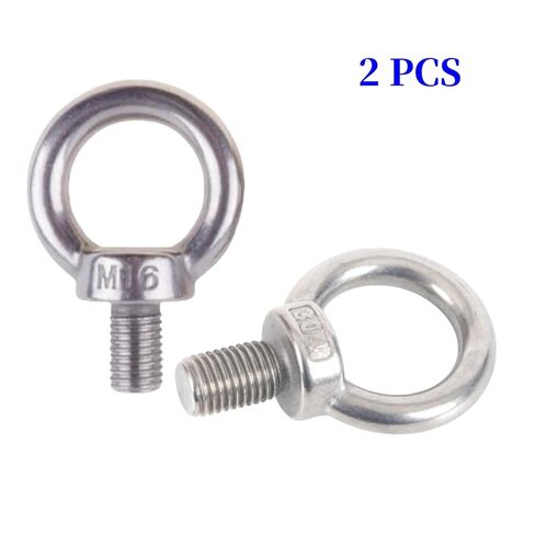 2 قطعة M16 ذكر الموضوع آلات الكتف رفع حلقة العين البراغي الفولاذ المقاوم للصدأ الموضوع آلات الكتف رفع مزورة العين البراغي in Kuwait