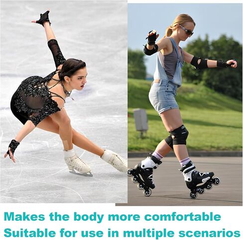 Jeffdad 4Pcs Hockey Ankle Gel Pads, Non-Slip Gel Ankle Pads for Boots Thicker Ankle Protector Hockey Foot Ankles Gels for Men Women Ice Skating Riding Hiking Ski in Saudi Arabia