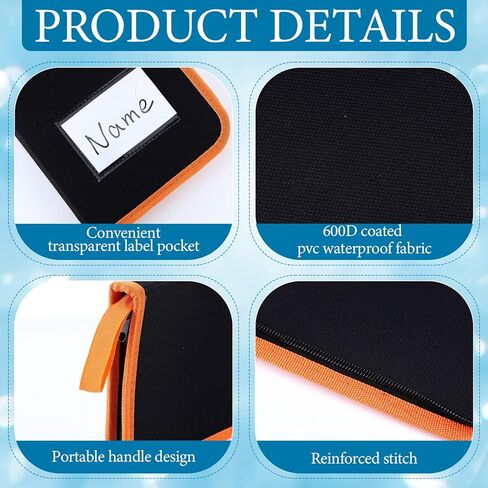 14.4 x 6.7 Inches Skate Blade Case Hockey Skate Blade Pouch Hold 2 Set of Steel Hockey Accessories Waterproof Ice Stick Essentials Protector in Kuwait