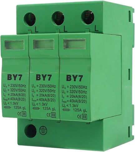 BY7 AC SPD 20KA-40KA 3P ~ 320V مع مشبك مقاوم للكسر UL صواعق الحماية من زيادة التيار in Saudi Arabia