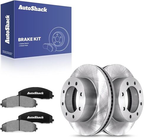 Autoshack Front Brake Kit Replacement for 2013-2016 Ford F-450 Super Duty 2013-2022 F-250 Super Duty F-350 Super Duty 4 X 4 4WD Disc Brake Rotors with Ceramic Brake Pads 14.3" (363.0 mm) BRK010341355 in Saudi Arabia