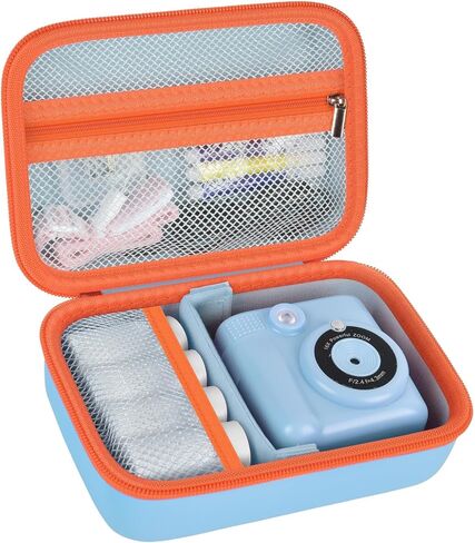 Comecase Kids Instant Camera Case Compatible with Esoxoffore/for Dylanto/for Aasonida/for Dududragon Digital Print Video Camera, Travel Carrying Bag with Mesh Pocket for Prints Paper - Pink in Kuwait