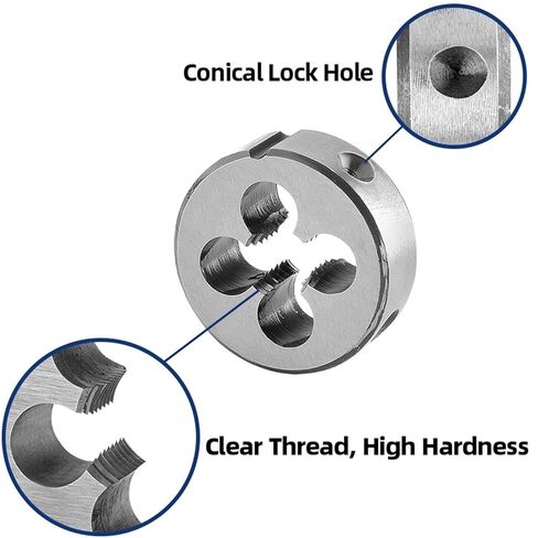 Metric M10x0.75 Tap and Die Set Right Hand，M10x0.75 HSS Machine Thread Tap & Round Die in Saudi Arabia