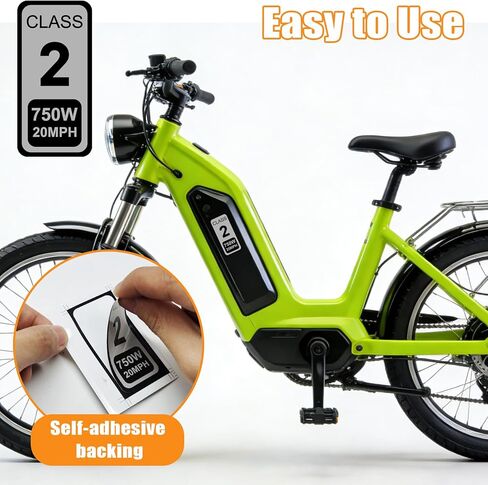 10 عبوات من ملصقات ebike من الفئة 2، ملصقات تعريف مقاومة للماء لإطار الدراجة الكهربائية والبطارية، ملصقات دراجة كهربائية للدراجات الكهربائية، ضرورية لتحديد هوية الدراجة الإلكترونية in Kuwait