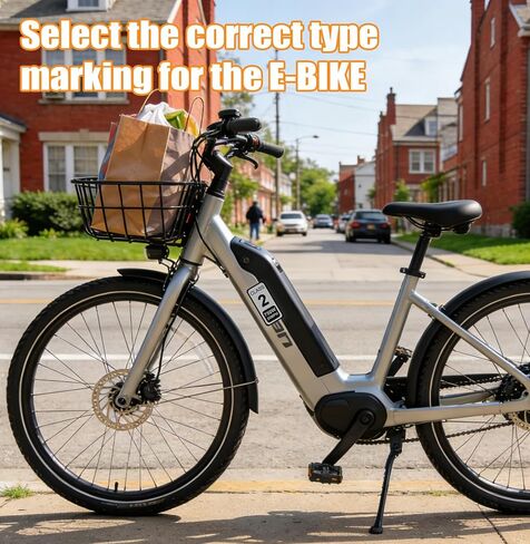 10 عبوات من ملصقات ebike من الفئة 2، ملصقات تعريف مقاومة للماء لإطار الدراجة الكهربائية والبطارية، ملصقات دراجة كهربائية للدراجات الكهربائية، ضرورية لتحديد هوية الدراجة الإلكترونية in Kuwait