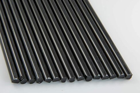 Devardi Glass Boro Rods, 1 lb, COE 33, Opaque Black Borosilicate Solid Rods in Kuwait