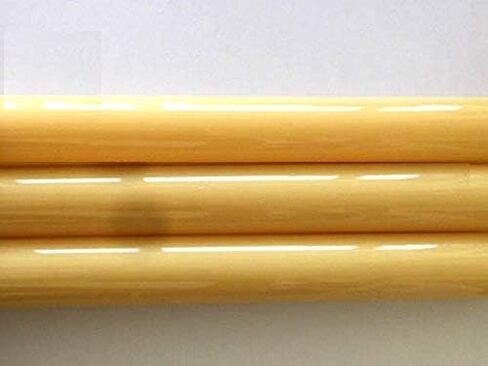 Devardi Glass Boro Rods, 1 lb, COE 33, Opaque Butter Yellow Borosilicate Solid Rods in Kuwait