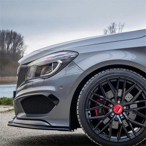 Car Front Bumper Lip Compatible for Mercedes Benz CLA Class C117 CLA200 260 CLA45 A-MG 2013-2015 C117 Spoiler Splitter Bumper Canard Protector in Saudi Arabia