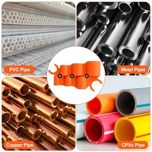 مجموعة أدوات إزالة حواف الأنابيب، 1/4 بوصة - 1 بوصة أدوات سباكة لقياس العمق و1/8 بوصة إلى 1-5/8 بوصة أداة شطب أنابيب الأنابيب الداخلية/الخارجية للألومنيوم PVC PPR والنحاس CPVC PE-RT in Kuwait