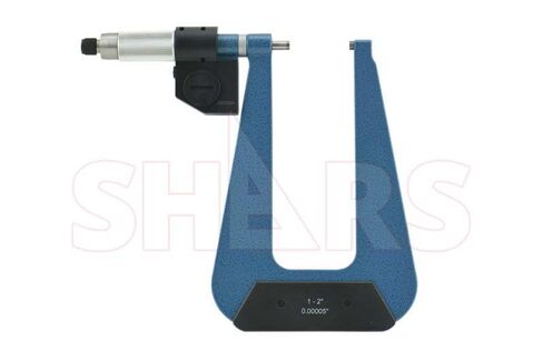 Shars 1-2" Precision Electronic Deep Throat Micrometer .0001" 303-2440 L] in Saudi Arabia