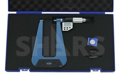 Shars 1-2" Precision Electronic Deep Throat Micrometer .0001" 303-2440 L] in Saudi Arabia
