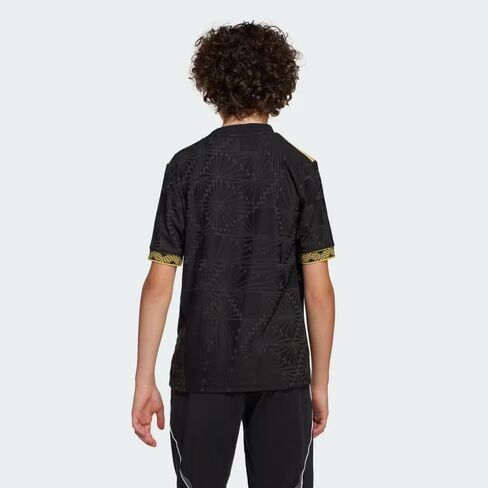 جيرسي كرة القدم Adidas Originals Big Kids Mexico 25 Gold، أسود، متوسط in Saudi Arabia