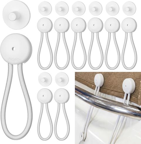 10 Pack Shock Cord Fastener Bungee Cord Clips with Adjustable Knob Multifunctional Fastener for Tent Boat Cover Canvas Marine Truck Rv Trailer Accessoriest Outdoor Weather Resistant in Saudi Arabia