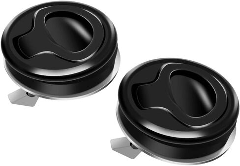 WJSKDQ 2 قطعة مزلاج سحب دافق 1.5 بوصة مقبض رفع مزلاج لباب سطح القارب خزانة فتحة خزانة الأجهزة البحرية قفل بمزلاج فضي in Kuwait
