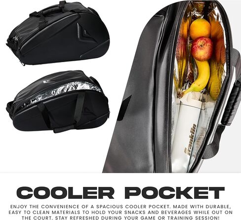Franklin Sports Pro Series Bag II - Professional Pickleball Bag - Duffle/Backpack - Premium Storage - Charcoal in Saudi Arabia