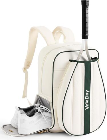 Quilted Tennis Bag for Women Men- Large Tennis Backpack Holds 2 Rackets with Ventilated Shoe Compartment & Wet Pocket in Saudi Arabia