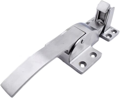Cold Room Handle Latch,Safety Handle Walk-in Cooler Door Handle,Oven Door Handle,Door Lock Handle Flat Door Cold Storage Door Buckle Lock Oven Accessories Door Lock (Stainless Steel) in Saudi Arabia