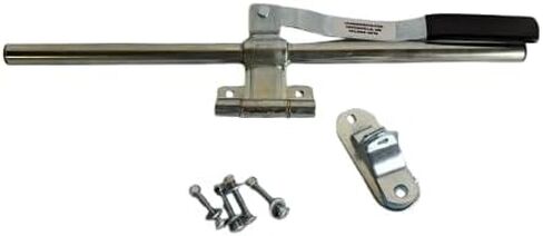 Trailer Cam Lock Latch Assembly 24" Cam Lock 1 Pair for Cargo, Enclosed, Horse and Utility Trailers Single Hinged Plated Steel. Made in USA (1) in Kuwait