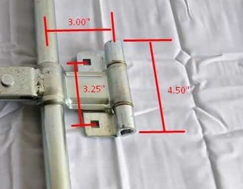 Trailer Cam Lock Latch Assembly 24" Cam Lock 1 Pair for Cargo, Enclosed, Horse and Utility Trailers Single Hinged Plated Steel. Made in USA (1) in Saudi Arabia