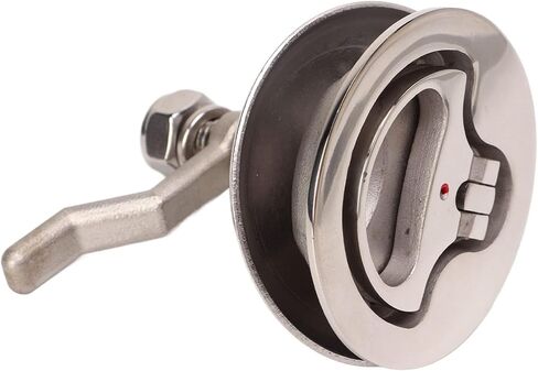 مزلاج كاميرا القارب 316 من الفولاذ المقاوم للصدأ المصقول قابل للتعديل مع لوحة خلفية للسفينة البحرية، مقاومة للتآكل، مياه مالحة in Kuwait