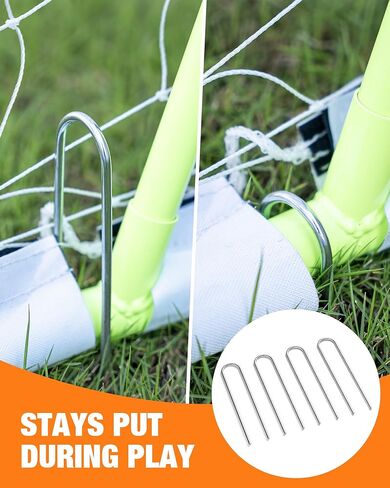 12x6 FT Soccer Goal for Backyard Training, Full-Size Portable Soccer Net with Heavy-Duty X Structure & Carry Bag, All-Weather Outdoor Soccer Goals for Teens and Adults in Kuwait