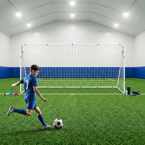هدف كرة القدم هوم جاردن مقاس 12 × 6 بوصة، شبكة كرة قدم محمولة مع إطار، تدريب في الفناء الخلفي وأهداف ممارسة في الهواء الطلق للبالغين والأطفال، معدات بطولة سهلة الإعداد in Kuwait