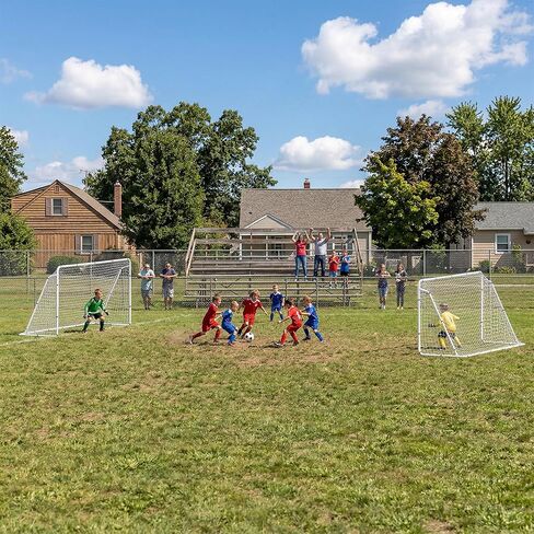 هدف كرة القدم هوم جاردن مقاس 12 × 6 بوصة، شبكة كرة قدم محمولة مع إطار، تدريب في الفناء الخلفي وأهداف ممارسة في الهواء الطلق للبالغين والأطفال، معدات بطولة سهلة الإعداد in Kuwait