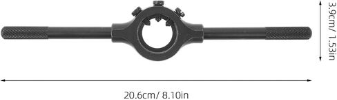 Garneck Adjustable Die Stock Handle Wrench with Removable Handle Heavy Duty Steel Round Die Holder for Thread Tap Ergonomic Grip for Mechanics and DIY Repair Workshop in Saudi Arabia