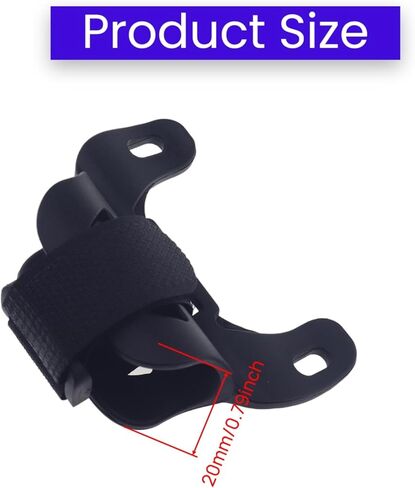 Universal Bike Pump Holder Bracket, Lightweight ABS Mount for Standard 20-25mm Diameter Pumps, Includes Nylon Strap x2, M5 Screws & Hex Wrench for Quick Installation (Black) in Kuwait