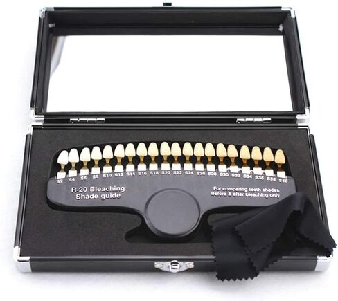 Teeth Shade Guide Professional D R-20 Tooth Whitening Shade Chart with 20 Colors in Kuwait