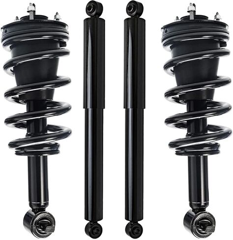 Detroit Axle - 4WD 4pc Struts Kit for Silverado Sierra 1500 LD Chevrolet GMC, 2 Rear Shock Absorbers Assembly 2 Front Struts & Coil Spring Replacement Suspension in Saudi Arabia