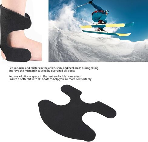 Yunir Ski Boot Ankle Wrap Pads, Self Adhesive Ski Ankle Protection Foam Pads, High Density EVA Ski Boot Inserts Protector for Relieve Ankle Pressure Heel Lift Blisters in Saudi Arabia