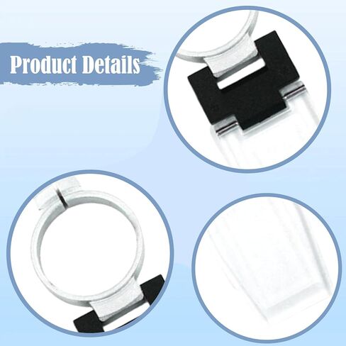 Milageto Refractometer Lens Cover Plate Replacement with Aluminum Clamp Clear for Molasses Refractometer Tester in Saudi Arabia